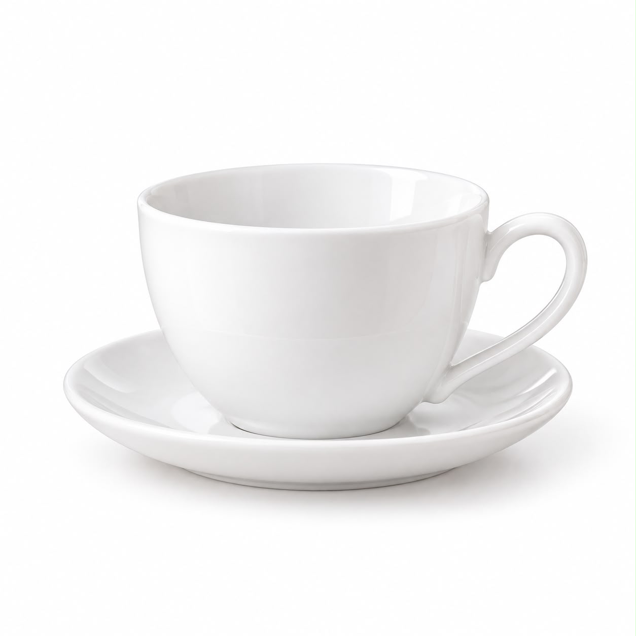 Porcelain Teacup & Saucer